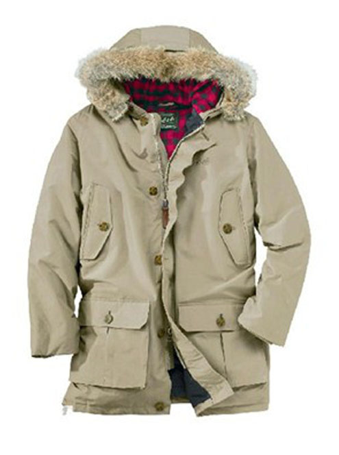 Woolrich Uomini Arctic Parka RICE WHITE
